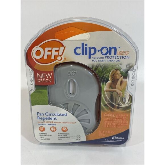 Johnson Off! Clip On Mosquito Repellent Fan (71703) Odorless - Picture 1 of 4